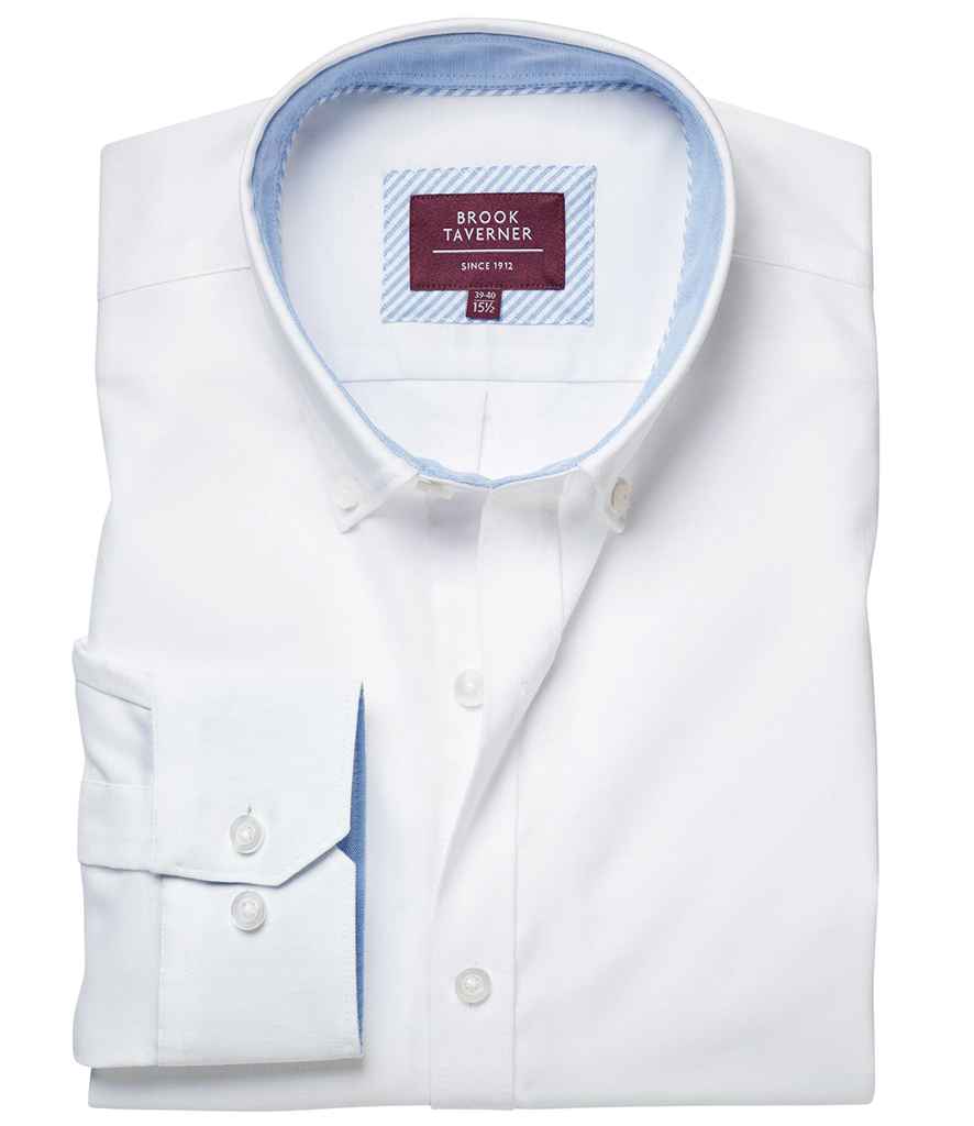 Brook Taverner Lawrence Long Shirt Stretch Oxford Shirt PenCarrie